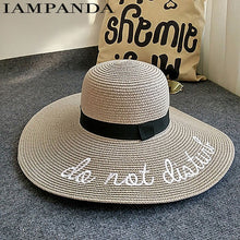 "Do Not Disturb" Big Brim Sun Hat