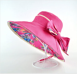 Flower Pattern Beach Hat